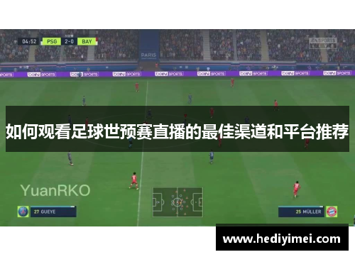 如何观看足球世预赛直播的最佳渠道和平台推荐