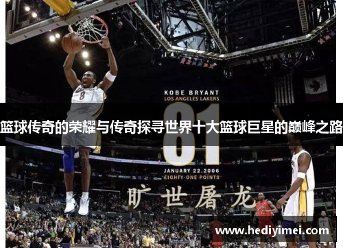 篮球传奇的荣耀与传奇探寻世界十大篮球巨星的巅峰之路